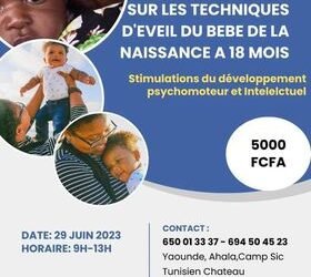 Formation des parents & nounous sur les techniques d’éveil du bébé